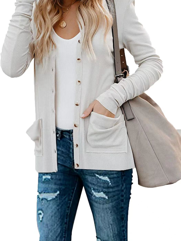 Cardigans- Boyfriend Cardigan for Casual Outings Fall Layering