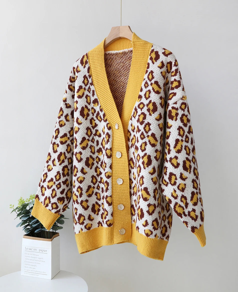 Cardigans - Cozy Chic Leopard Print Cardigan