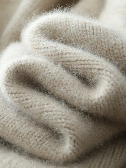 Cardigans - Elegant Winter Pure Cashmere Grandpa Cardigan