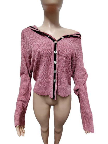 Cardigans - Fashion-Forward Hooded Cardigan for Style Lovers