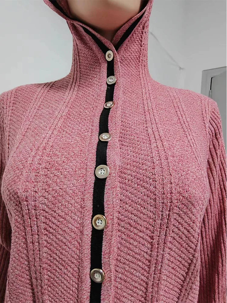 Cardigans - Fashion-Forward Hooded Cardigan for Style Lovers