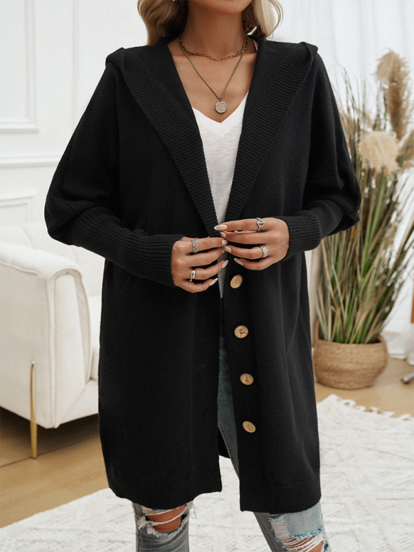 Cardigans- Favorite Fall Longline Hooded Cardigan for Women- - Pekosa Women Fashion