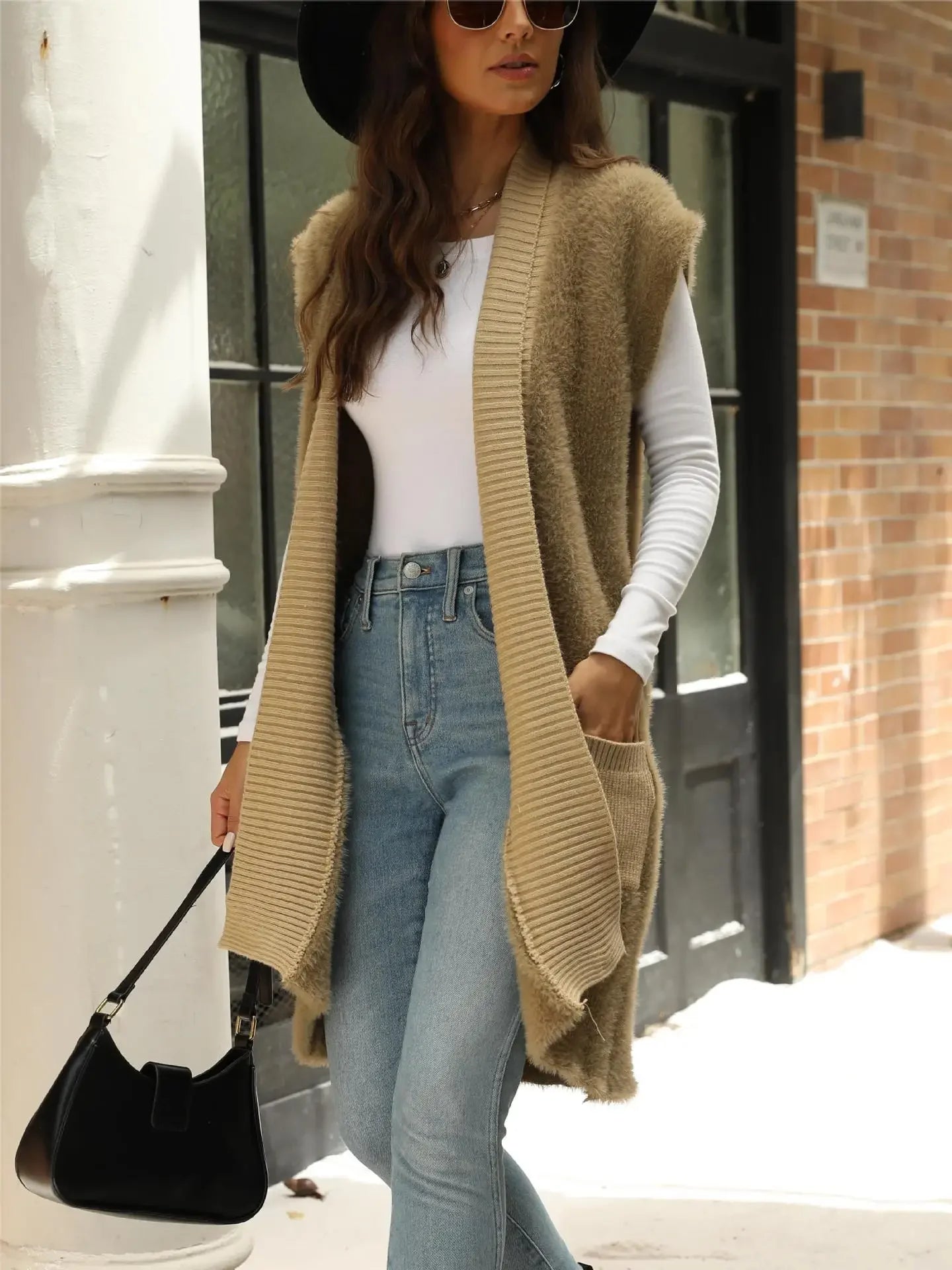 Cardigans - Minimalist Layering Long Vest – Smart Casual Essential