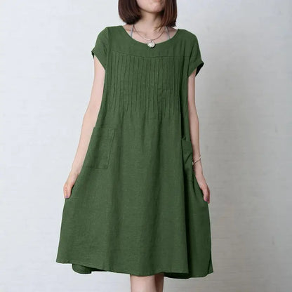 A-Line Knee-Length Dress for Casual Wear