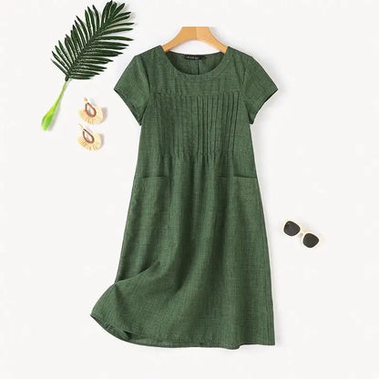 A-Line Knee-Length Dress for Casual Wear