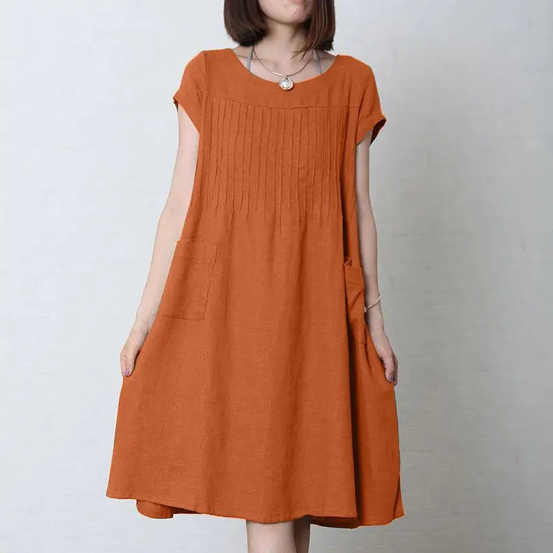 A-Line Knee-Length Dress for Casual Wear