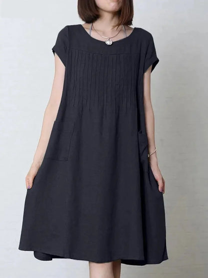 A-Line Knee-Length Dress for Casual Wear