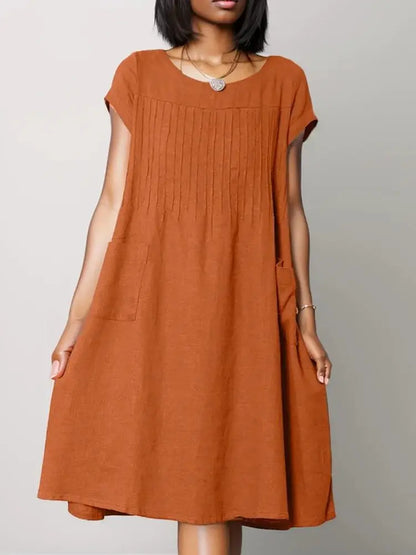 A-Line Knee-Length Dress for Casual Wear