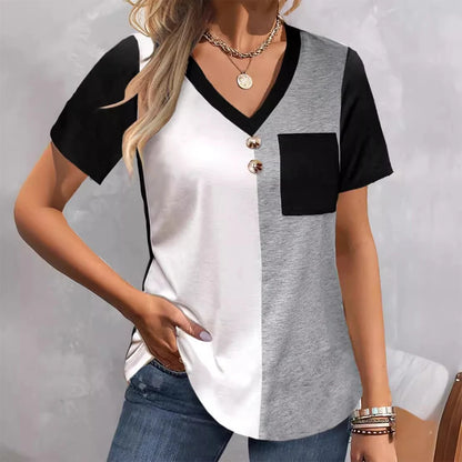 Casual Tees - Vogue V-Block Casual Tee