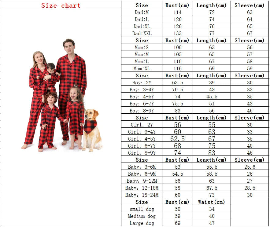 Christmas Outfits- Classic Christmas Plaid Pajama Sets for the Whole Family- - Pekosa Women Fashion