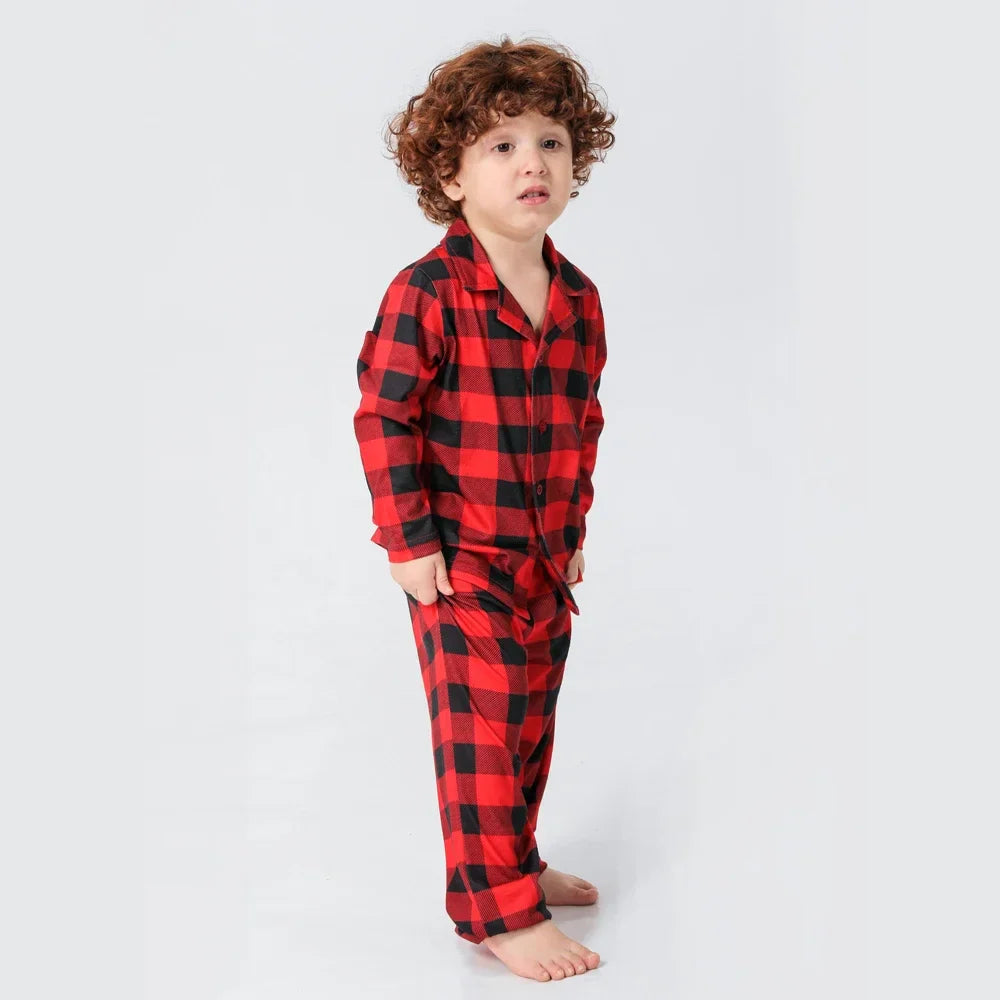 Christmas Outfits- Classic Christmas Plaid Pajama Sets for the Whole Family- - Pekosa Women Fashion