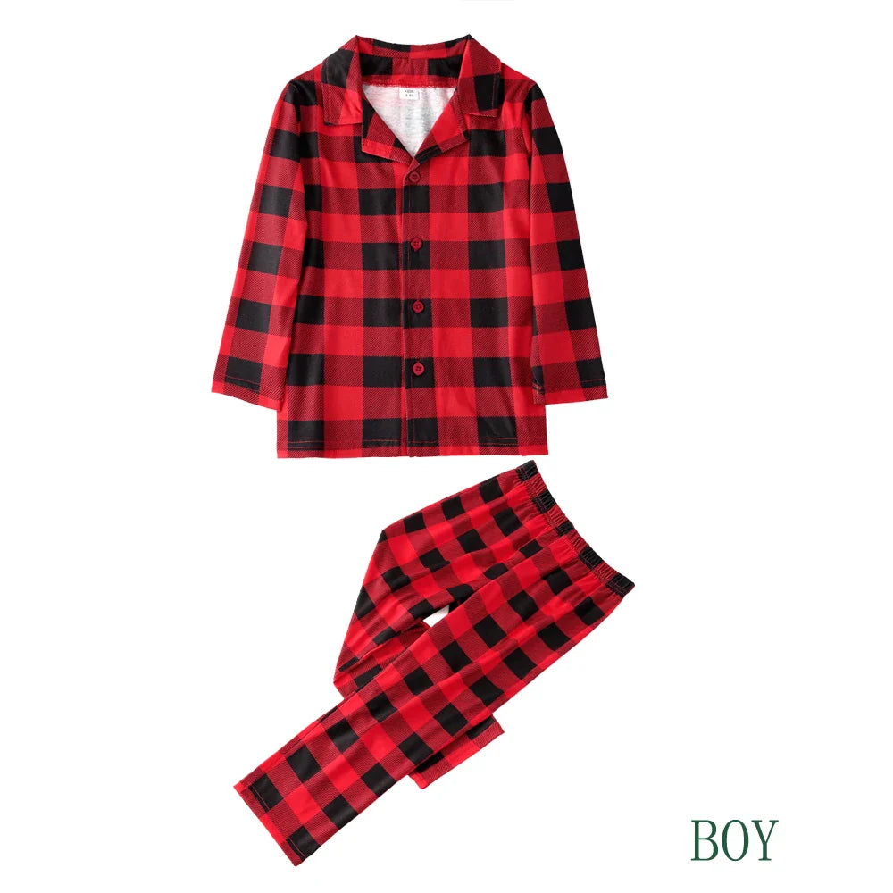 Christmas Outfits- Classic Christmas Plaid Pajama Sets for the Whole Family- - Pekosa Women Fashion