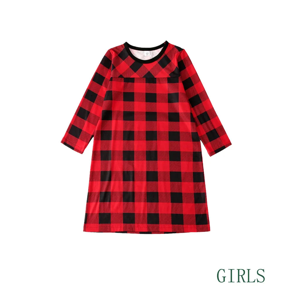 Christmas Outfits- Classic Christmas Plaid Pajama Sets for the Whole Family- - Pekosa Women Fashion