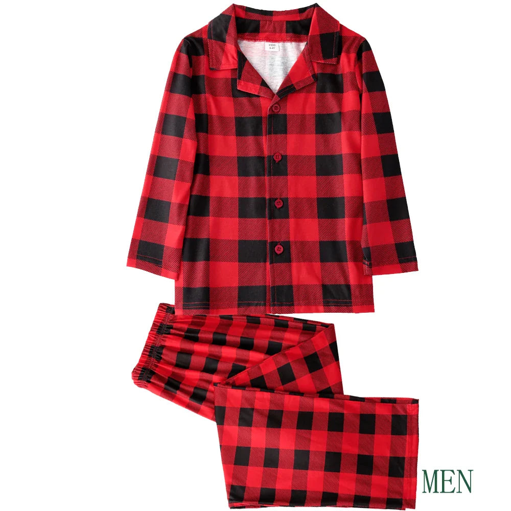 Christmas Outfits- Classic Christmas Plaid Pajama Sets for the Whole Family- - Pekosa Women Fashion