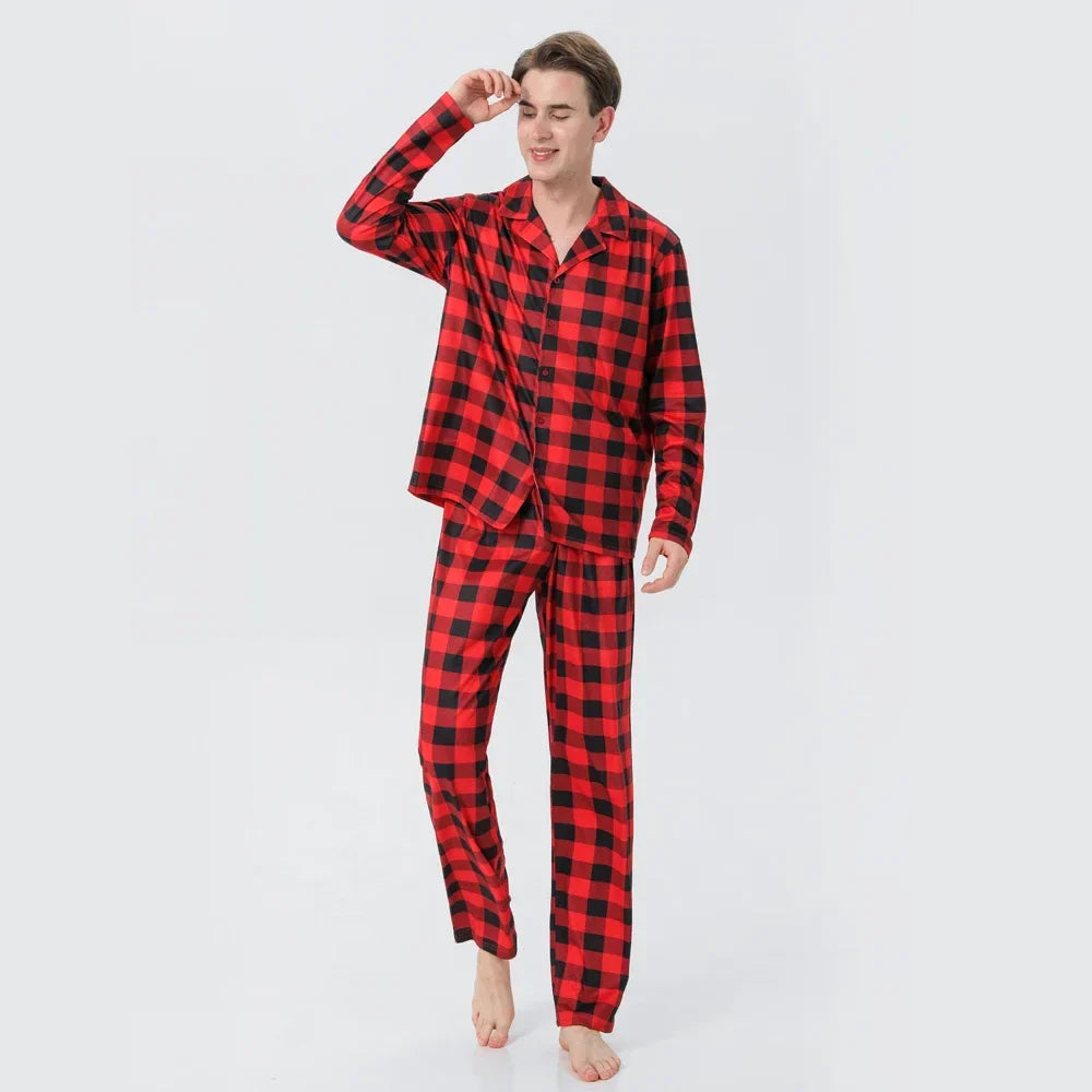 Christmas Outfits- Classic Christmas Plaid Pajama Sets for the Whole Family- - Pekosa Women Fashion