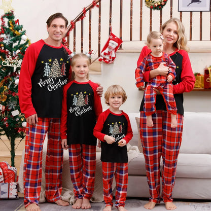 Christmas Outfits- Festive Family Nights Christmas Pajamas for Everyone- - Pekosa Women Fashion