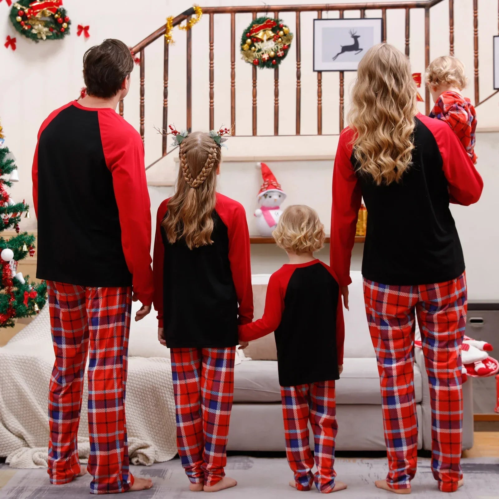 Christmas Outfits- Festive Family Nights Christmas Pajamas for Everyone- - Pekosa Women Fashion