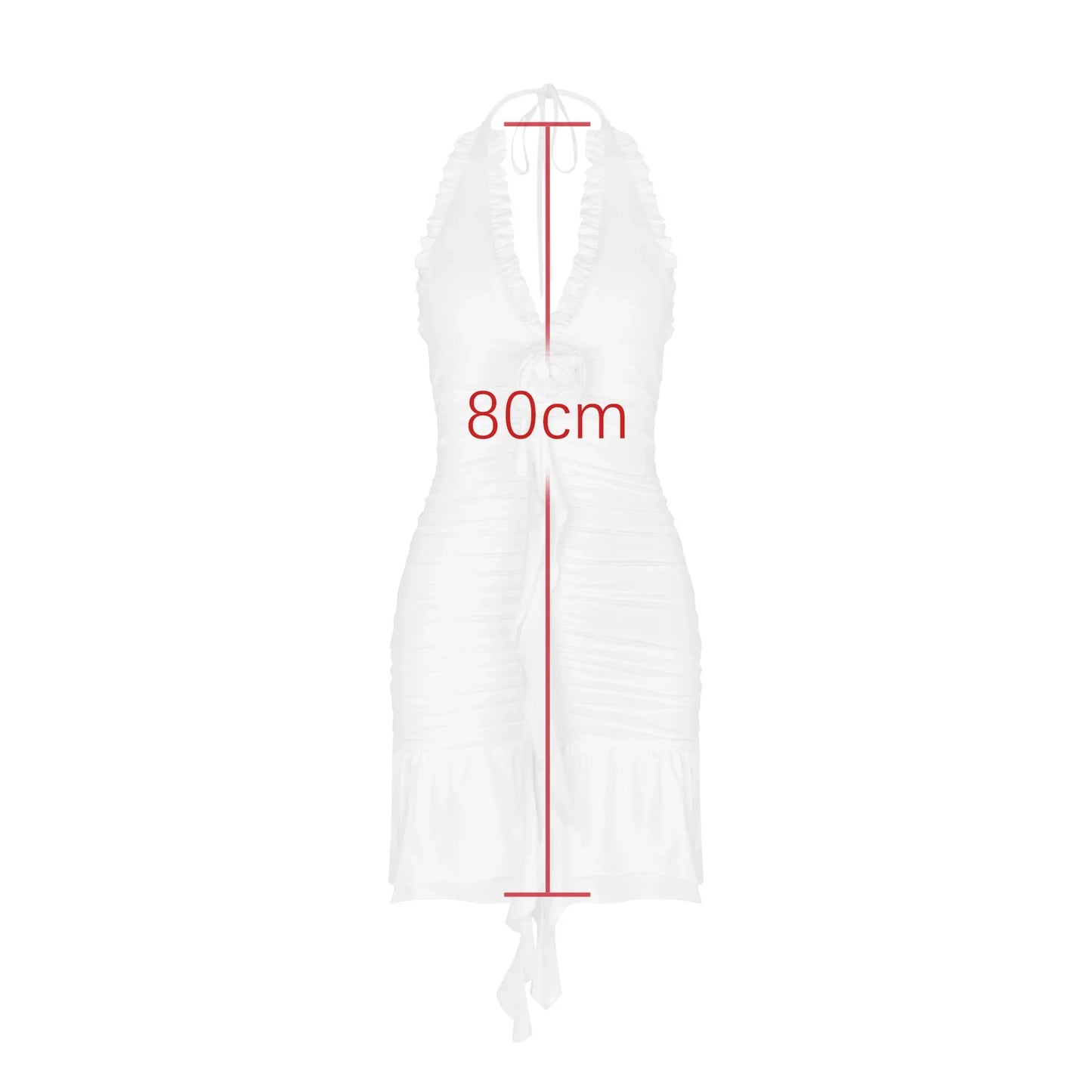 Clubbing Dresses- Ruched White Dress Perfect for Clubbing- - Pekosa Women Fashion