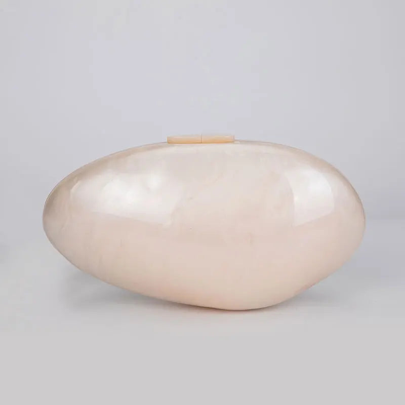 Clutches- Pearl Clutch for Weddings - Shell-Shaped Purse for Party & Cocktail Events- - Pekosa Women Fashion