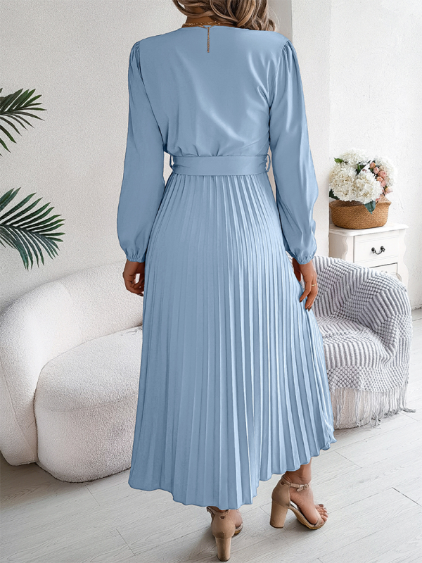 Cocktail Dresses - Classic Pleated Midi Dress for All Occasions