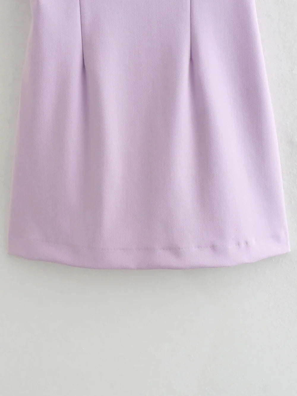 Lilac Square Neck Mini Dress for an Elegant Look