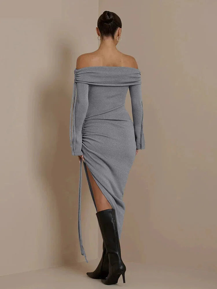 Cocktail Dresses- Ruched High-Low Cocktail Dress for Wedding Guests- - Pekosa Women Fashion