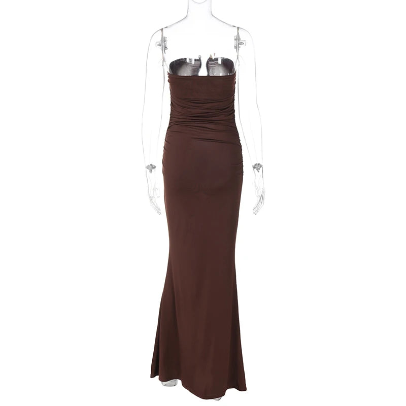 Cocktail Dresses - Strapless Mermaid Evening Dress