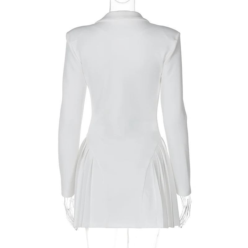 Cocktail Dresses - Tailored Cocktail Blazer Dress for Networking Events