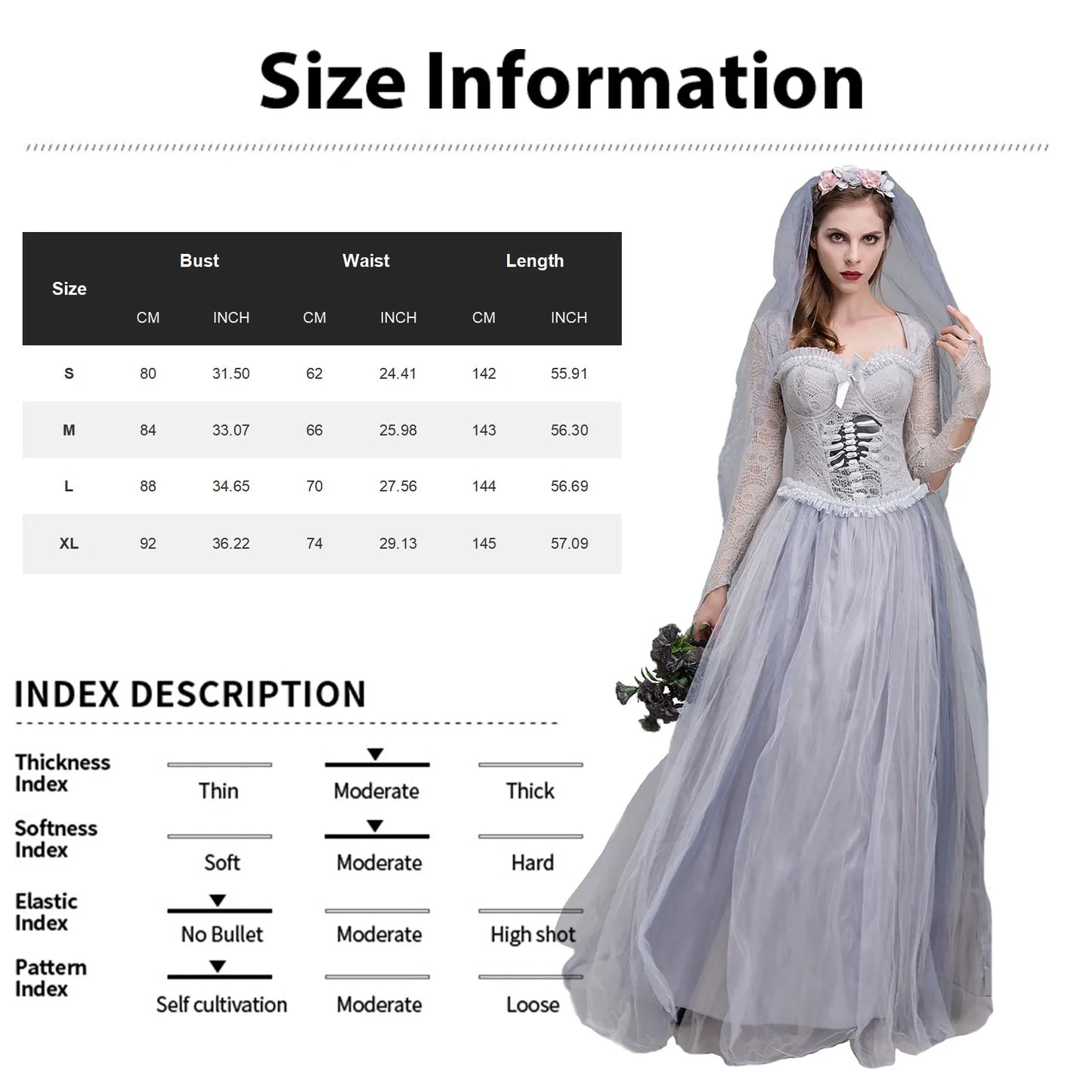 Costumes- Women's Horror Ghost Bride Costume for Halloween- - Pekosa Women Fashion