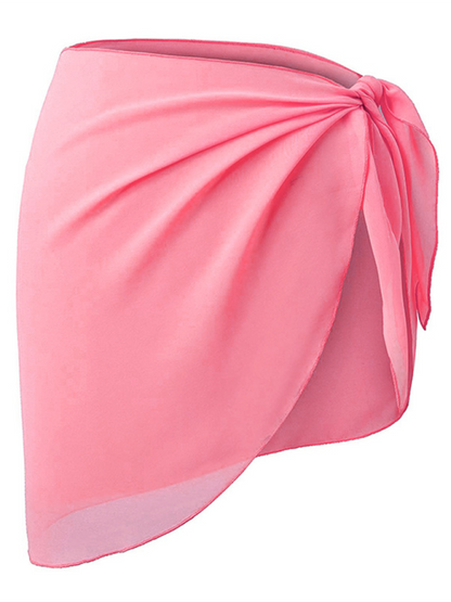 Cover-Ups- Beach Essential Women's Chiffon Sarong Cover-Up- Pink- Pekosa Women Fashion