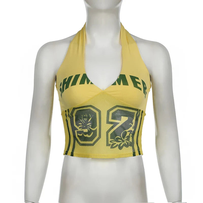 Numeric Crop Top for Active Days