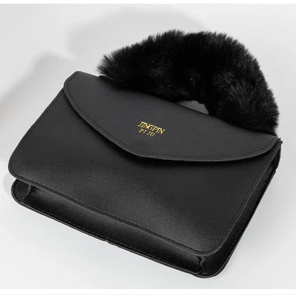 Crossbody Handbags - Soft Furry Plush Top-handle Crossbody Designer Handbags