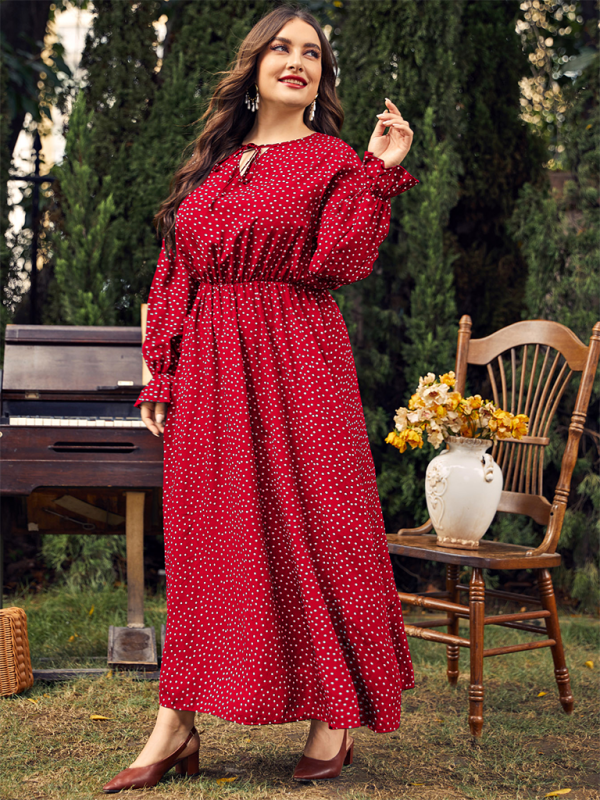 Curvy Dresses- Elegant Plus Size Midi Dress for Day to Night Glamour- - Pekosa Women Fashion