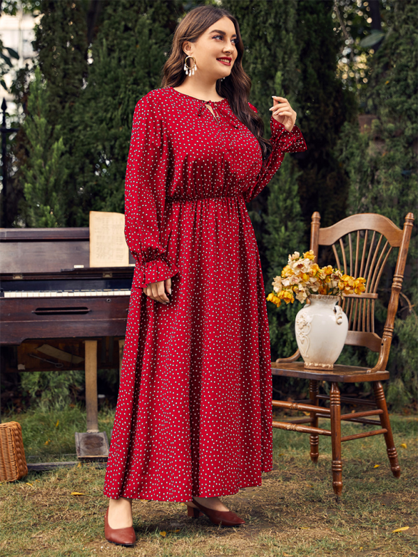 Curvy Dresses- Elegant Plus Size Midi Dress for Day to Night Glamour- - Pekosa Women Fashion