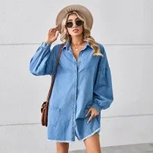 Denim Dresses - Easygoing Denim Tunic