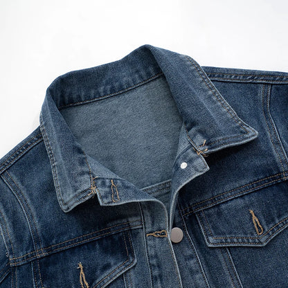 Denim Jackets - Cool Girl Frayed Denim Jacket