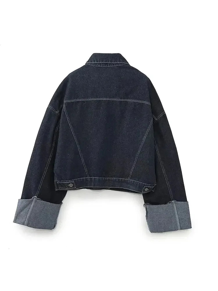 Denim Jackets- Women Urban Contemporary Denim Jacket- - Pekosa Women Fashion