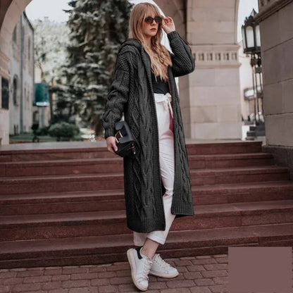 Duster Cardigans - Hooded Luxe Knit Duster