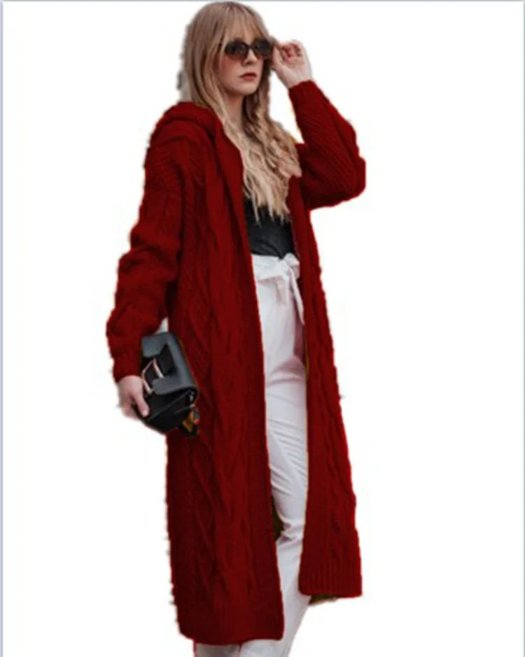 Duster Cardigans - Hooded Luxe Knit Duster