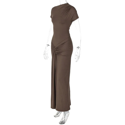 Elegant Asymmetrical Evening Dress for Weddings