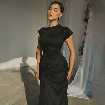 Robe de soirée asymétrique élégante pour mariage