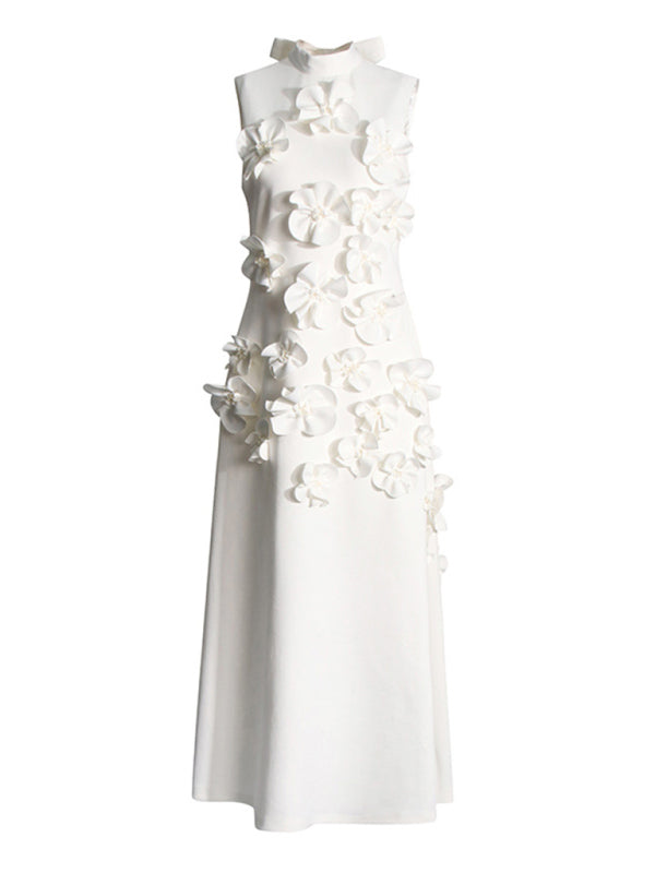 Elegant Dresses - Elegant Floral Applique Gown Guest Dress for Weddings