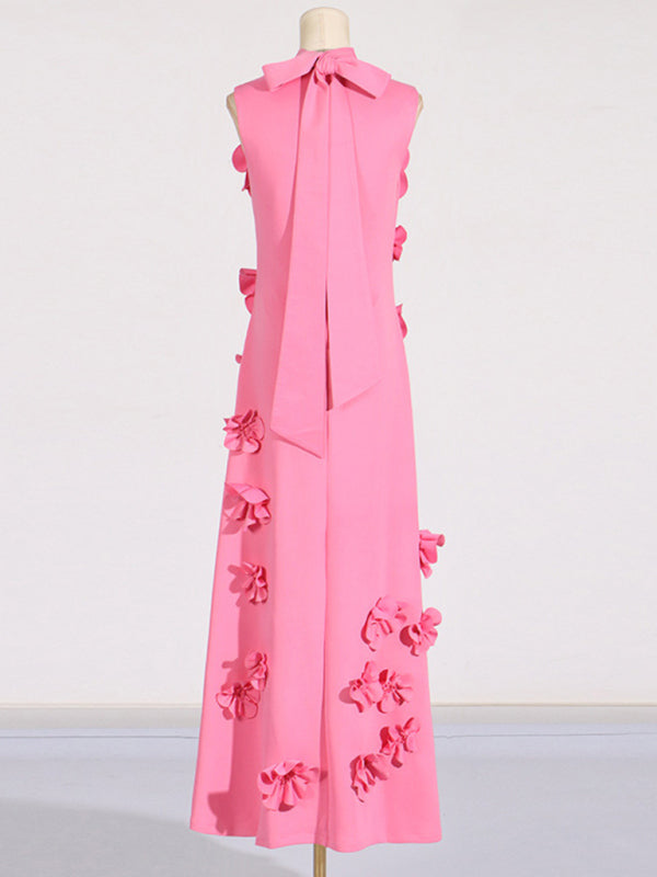 Elegant Dresses - Elegant Floral Applique Gown Guest Dress for Weddings