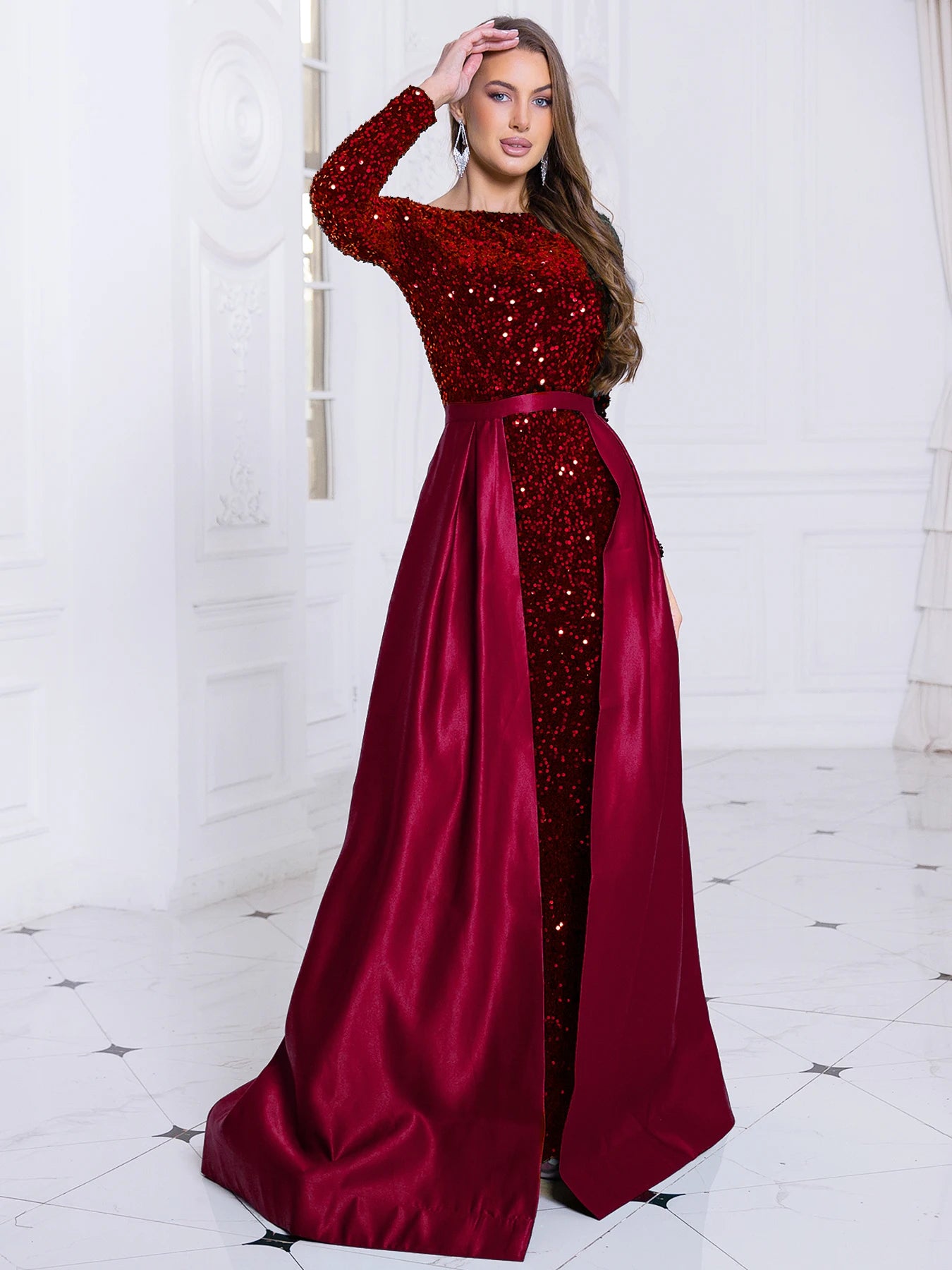 Elegant Dresses - Elegant Mermaid Gown Formal Dress with Detachable Train