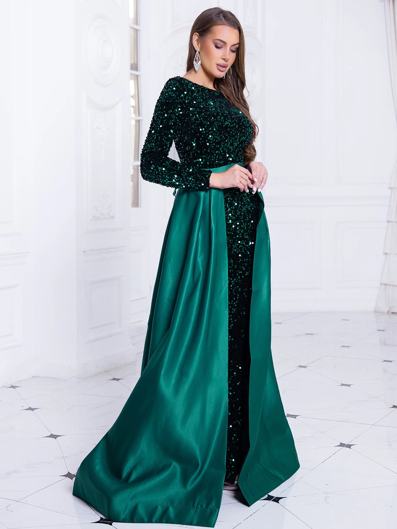 Elegant Dresses - Elegant Mermaid Gown Formal Dress with Detachable Train