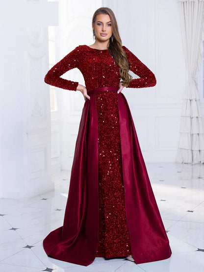 Elegant Dresses - Elegant Mermaid Gown Formal Dress with Detachable Train