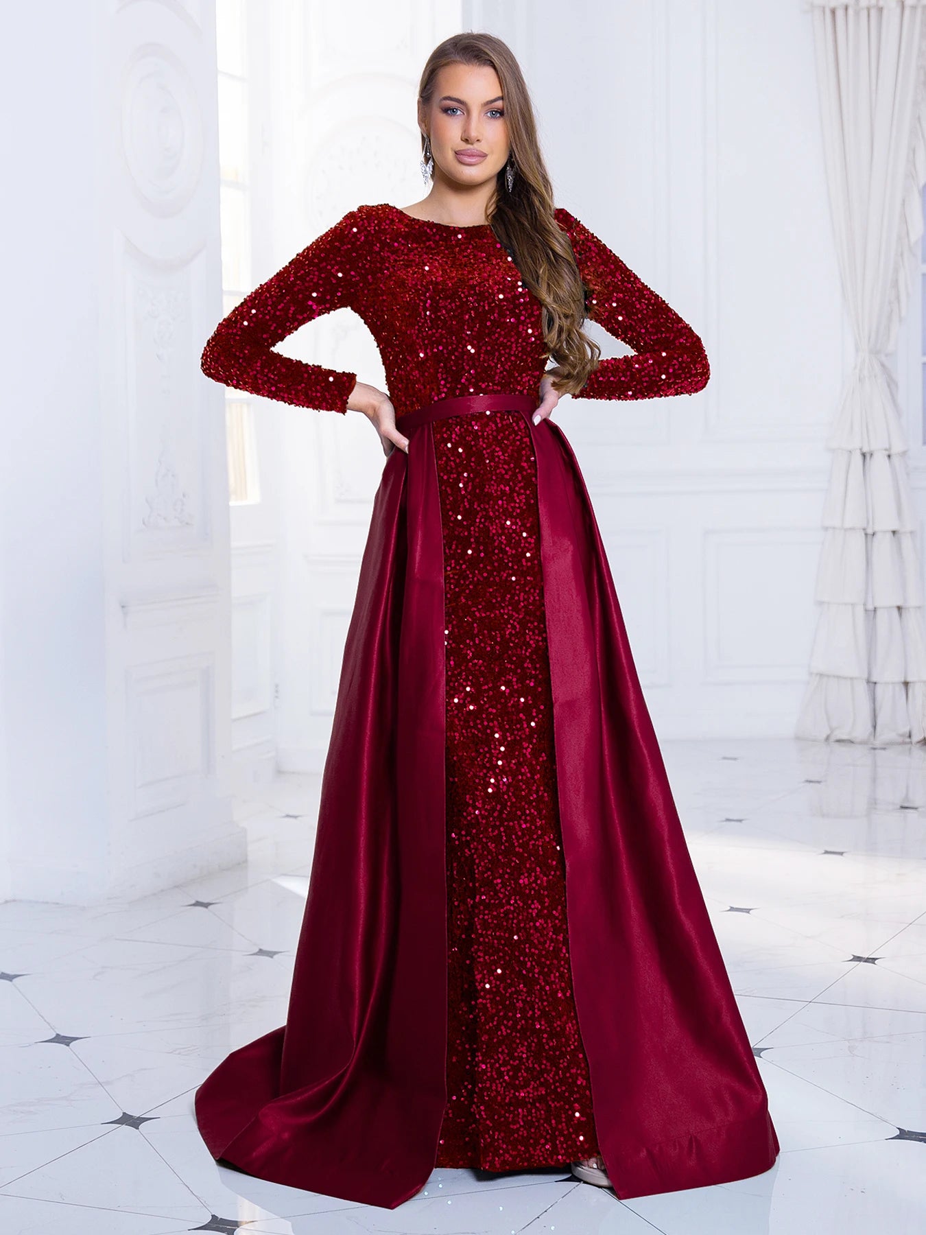 Elegant Dresses - Elegant Mermaid Gown Formal Dress with Detachable Train