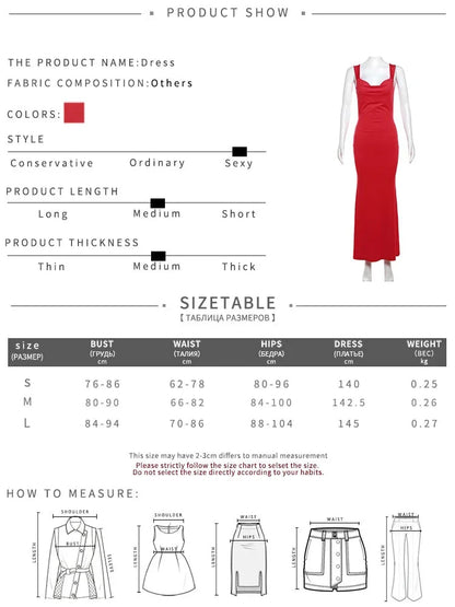 Elegant Dresses- Elegant Red Backless Mermaid Long Evening Dress- - Pekosa Women Fashion