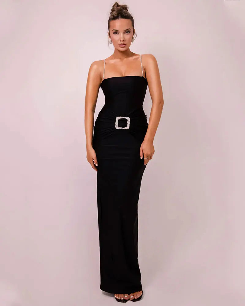 Elegant Dresses- Sheath Maxi Dress Gown for Award Ceremonies- - Pekosa Women Fashion