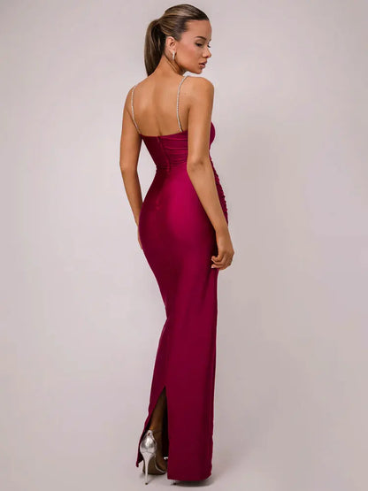 Elegant Dresses- Sheath Maxi Dress Gown for Award Ceremonies- - Pekosa Women Fashion